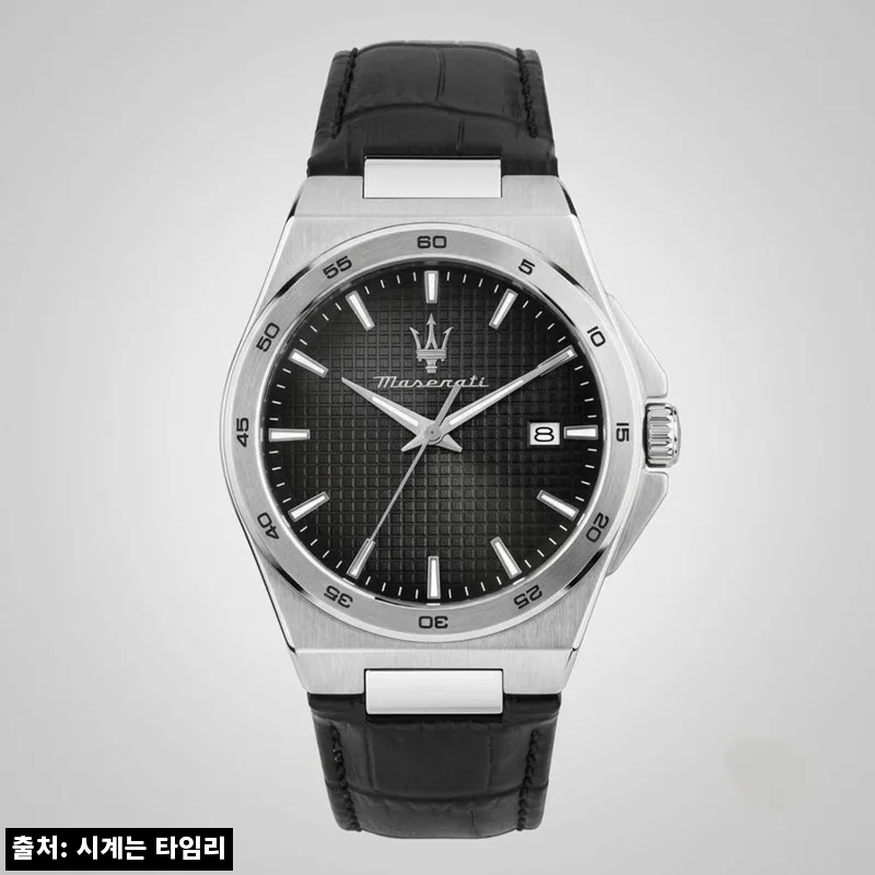 마세라티 VELOCITA SLIM 블랙 가죽시계, 깔끔한 40mm 데일리 포인트로 눈여겨볼 이슈템